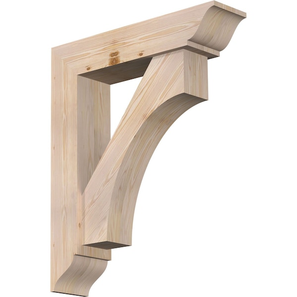 Ekena Millwork Westlake Traditional Smooth Bracket w/ Offset Brace, Douglas Fir, 7 1/2"W x 32"D x 38"H BKT0806X32X38WTL01SDF - main